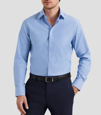 Camisa a Líneas Manga Larga Hombre