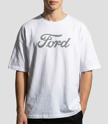 Playera cuello redondo manga corta estampada Ford 520 Hombre