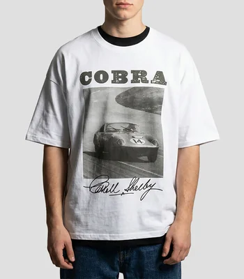 Playera cuello redondo manga corta estampada Ford Cobra Hombre