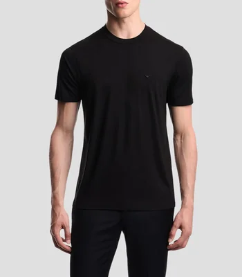 Playera cuello redondo manga corta lisa Hombre