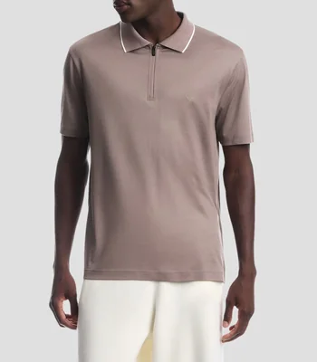 Playera tipo polo manga corta lisa Hombre
