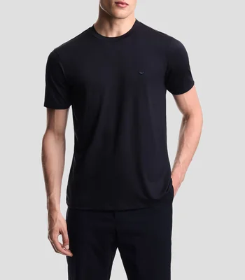 Playera cuello redondo manga corta lisa Hombre