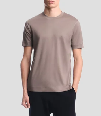 Playera cuello redondo manga corta lisa Hombre