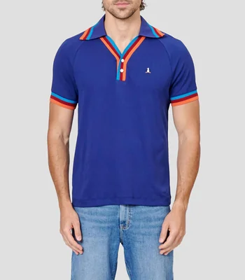 Playera tipo polo manga corta lisa Hombre