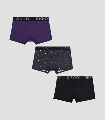 Set de Bóxers Cortos 3 Piezas lisos Hombre