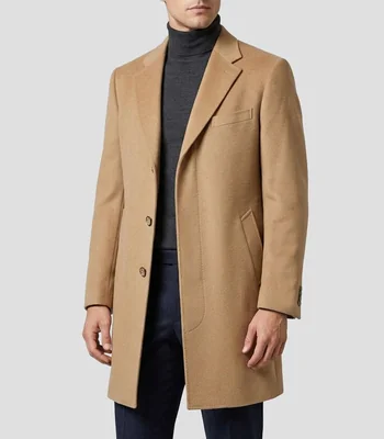 Abrigo midi con botonadura Hombre