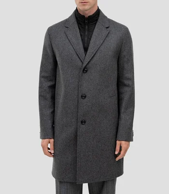 Abrigo midi con botones Hombre