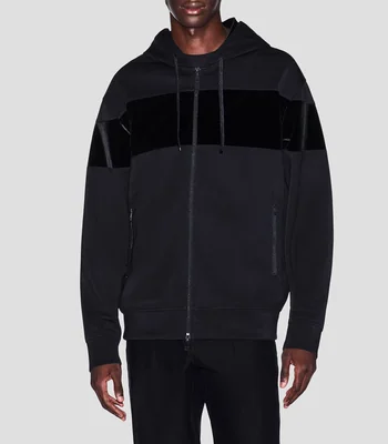 Sudadera con Cierre con Capucha lisa Hombre