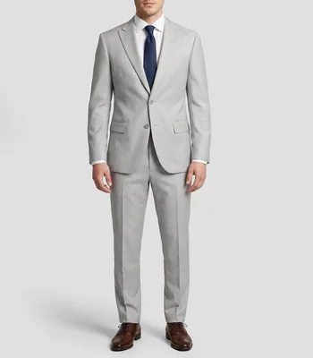 Traje de corte slim liso Hombre