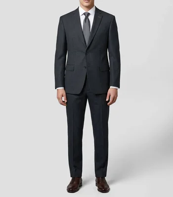 Traje de lana corte slim fantasía Hombre