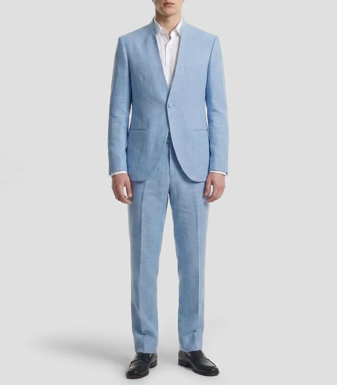 Traje de corte regular jaspeado Hombre