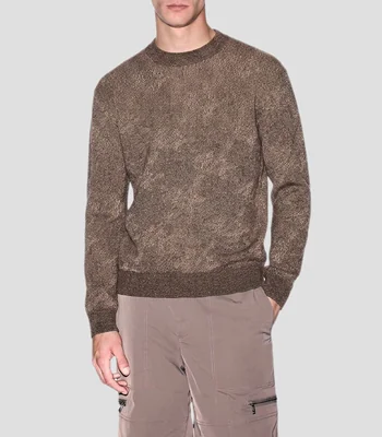 Suéter cuello redondo liso Hombre