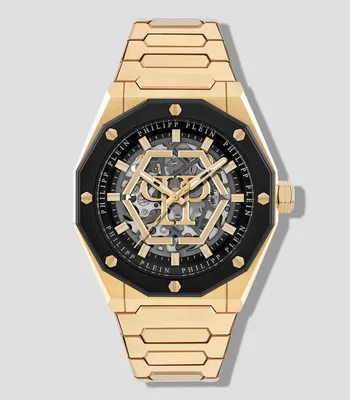 Reloj para Hombre Plein Deluxe Casual Negro, Dorado