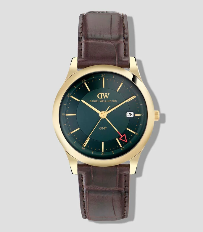 Reloj para Hombre Classic casual Verde, Dorado