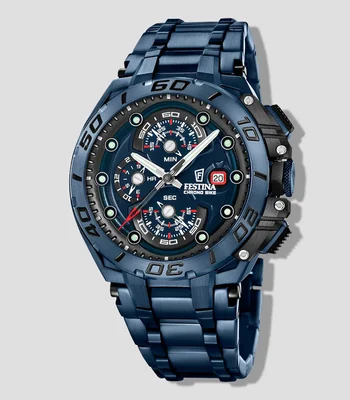 Reloj para hombre Chrono Bike Deportivo Azul