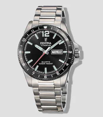Reloj para hombre Titanium Deportivo Gris, Negro