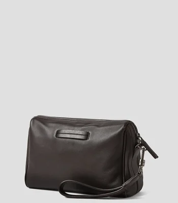 Bolso clutch en piel Secondskin liso Unisex