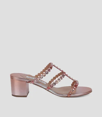 Sandalias con tacón bajo cuadrado Tequila Mujer