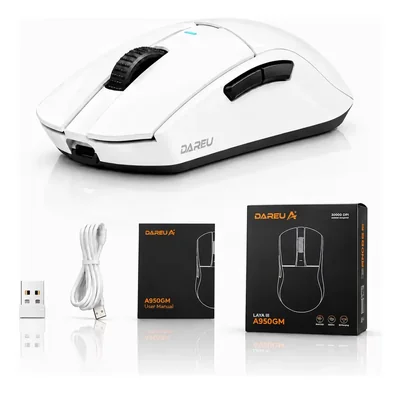 Mouse Gamer Inalámbrico Dareu A950gm Con Sensor Paw3395 De 26000 Dpi Para Pc Y Mac