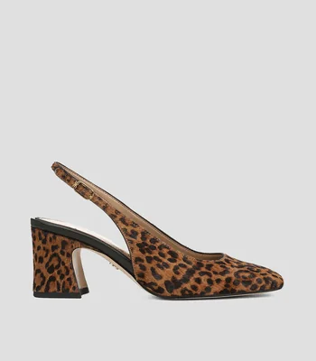 Zapatillas Slingback Lucille con tacón medio cuadrado Mujer