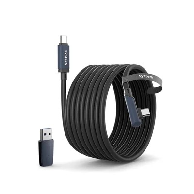 Cable Usb Tipo C Syntech 6 M Para Oculus Quest 2 Y Pc/steamvr Alta Velocidad 5 Gbps