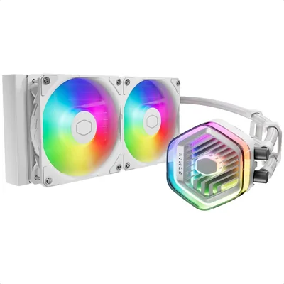 Enfriamiento Liquido Cooler Master Masterliquid 240 Atmos Argb White Mlx-d24m-a25pz-rw