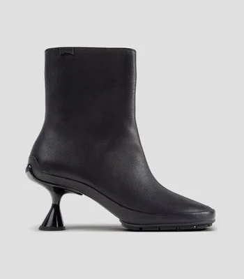 Botines de piel con tacón medio y delgado Right Left Mujer