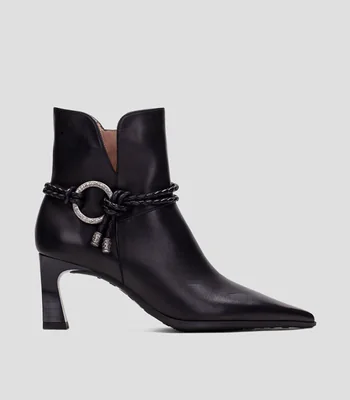 Botines con Tacón cuadrado de 7 cm Mujer