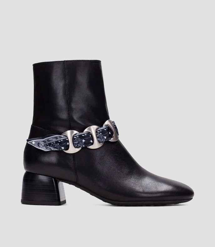 Botines con Tacón Ancho de 4 cm Mujer