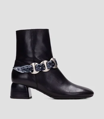 Botines con Tacón Ancho de 4 cm Mujer
