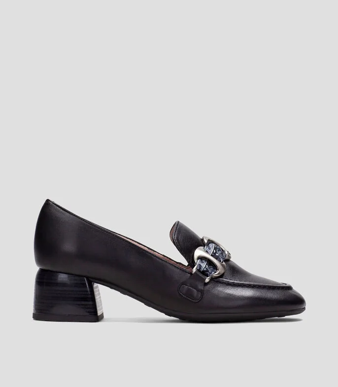 Mocasines con Tacón ancho de 4 cm Mujer