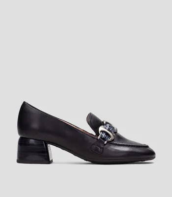 Mocasines con Tacón ancho de 4 cm Mujer