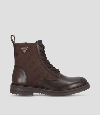 Botas casuales en piel tacón de media luna Hombre