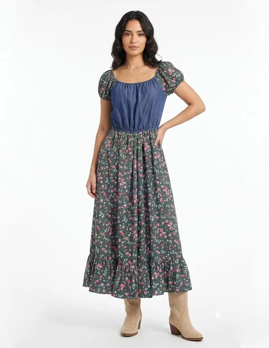Vestido largo casual para mujer