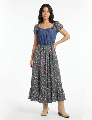 Vestido largo casual para mujer