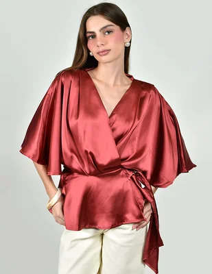 Blusa manga corta para mujer