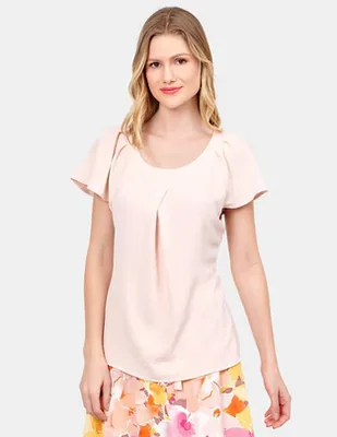 Blusa manga corta para mujer