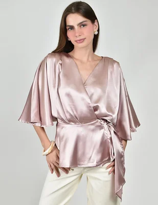 Blusa manga corta para mujer