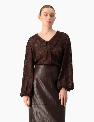 Blusa manga larga para mujer