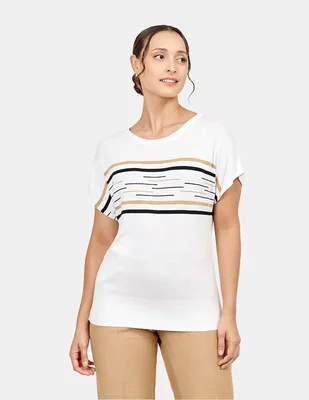 Blusa manga corta para mujer