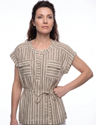 Blusa manga corta para mujer