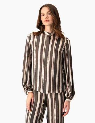 Blusa manga larga para mujer