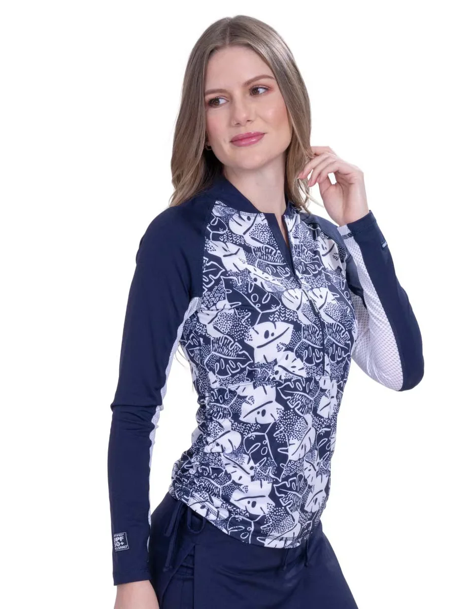Wetshirt estampado floral para mujer