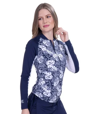 Wetshirt estampado floral para mujer