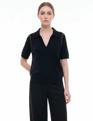 Blusa manga corta para mujer