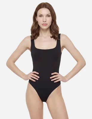 Body cuello con escote cuadrado para mujer