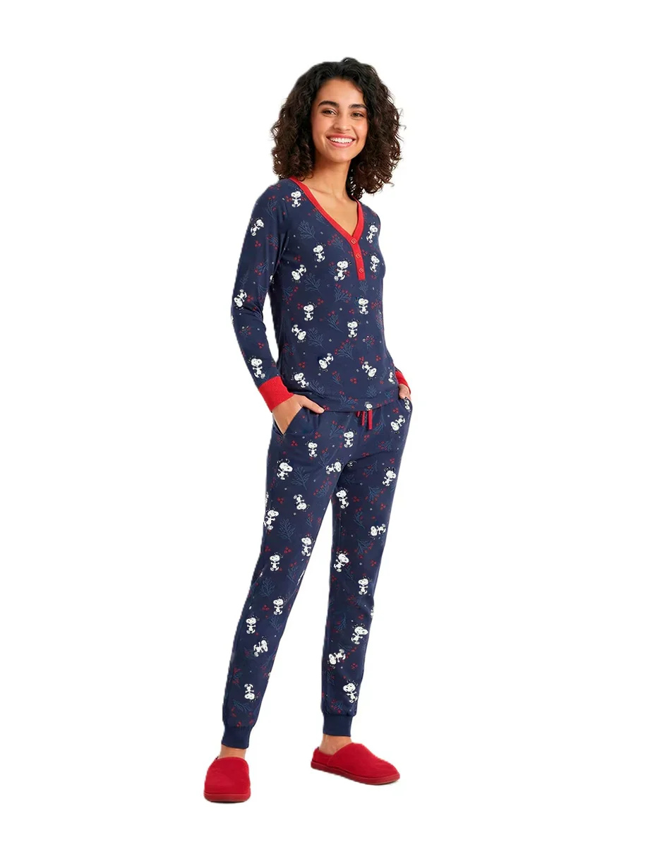 Conjunto pijama Snoopy para mujer