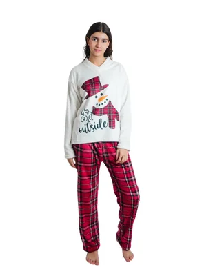 Conjunto pijama MONO DE NIEVE Muñeco de nieve para mujer