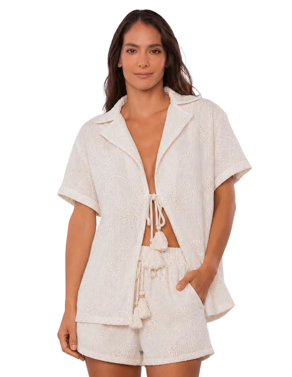 Short de lino para mujer
