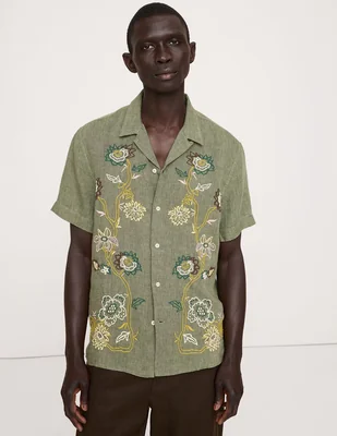 Camisa casual manga corta para hombre